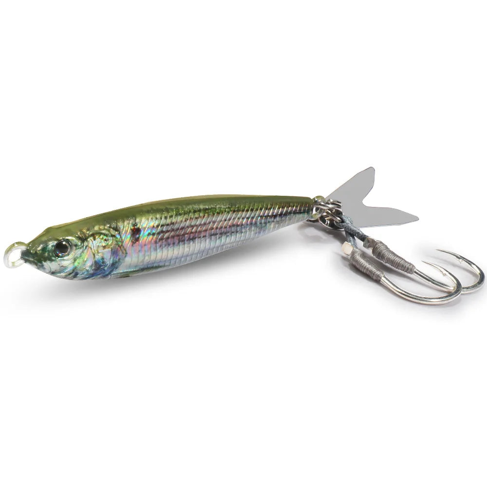 HydroCast Pro Metal Jig – Sea Green Tail Blade