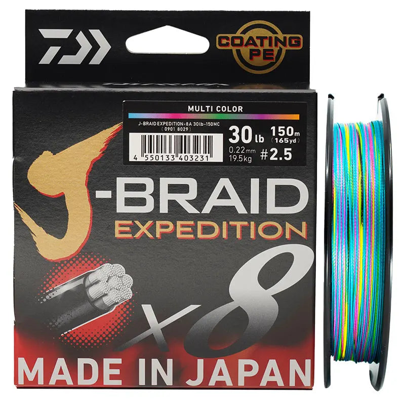 Daiwa  J-Braid X8 Multicolour - 150m