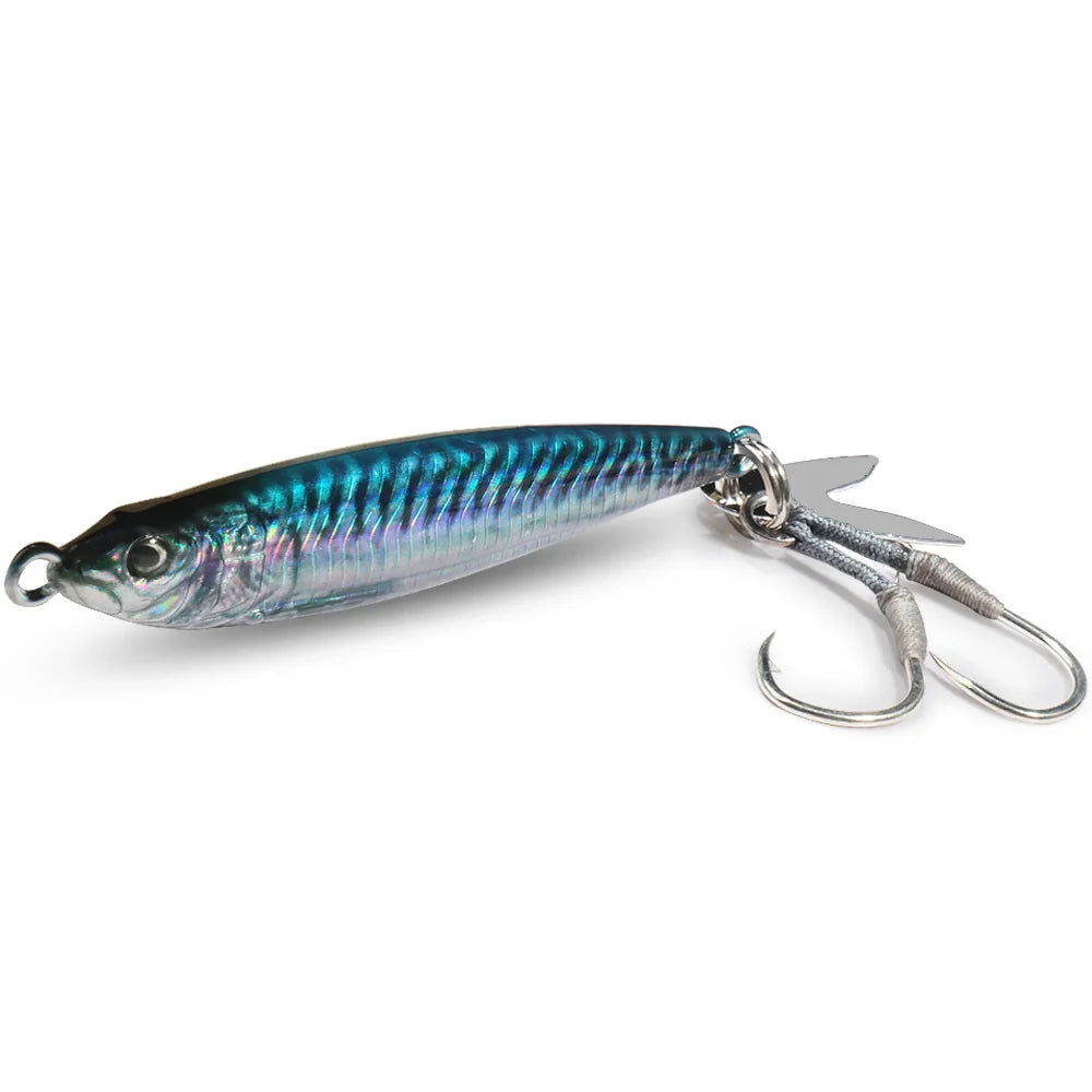 HydroCast Pro Metal Jig – Blue Mackerel Tail Blade